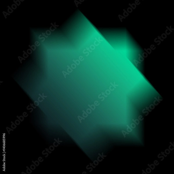 Obraz Cloud Polygon Tech Futuristic Abstract Element