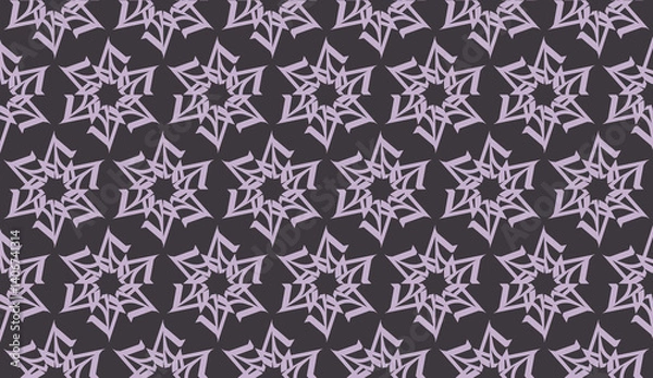 Fototapeta Vector pattern in geometric style. Triangles, lines. Modern elegant background. For your design. Chocolate purple color