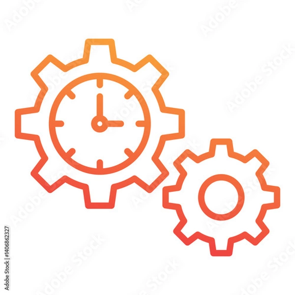 Fototapeta Process Time Icon