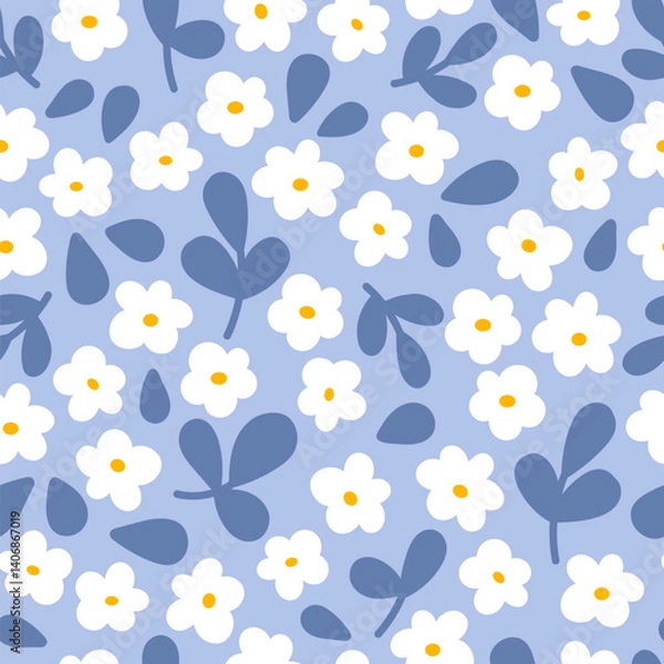 Obraz Abstract seamless pattern with flowers