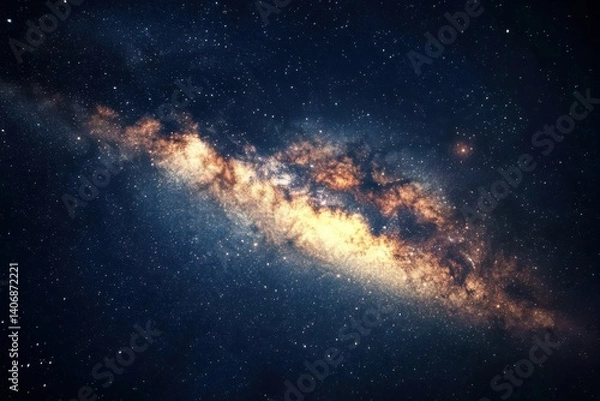 Obraz space background with stars