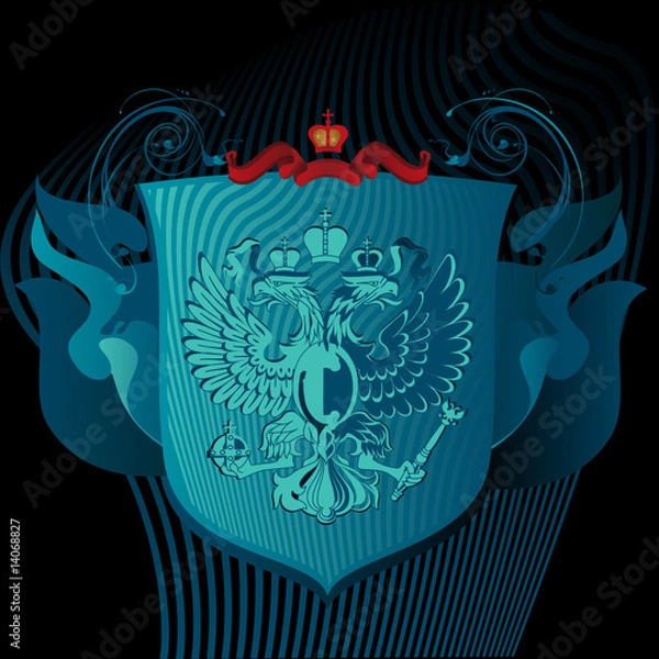 Fototapeta heraldic shield