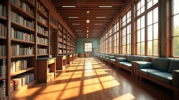 Fototapeta Interior of a Beautiful Architectural Structure