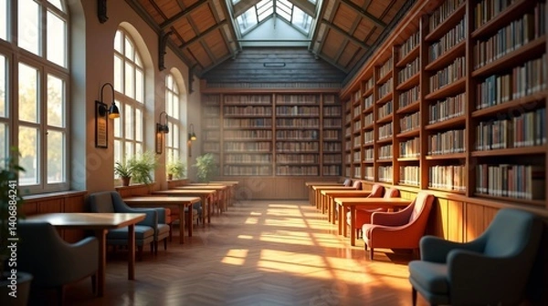 Fototapeta Interior of a Beautiful Architectural Structure