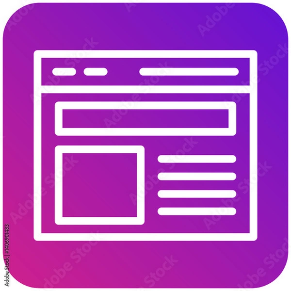 Fototapeta Website Vector Icon Design Illustration