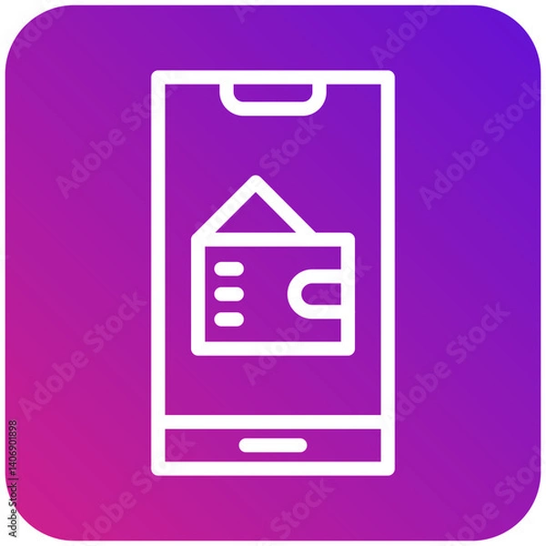 Fototapeta Wallet Vector Icon Design Illustration