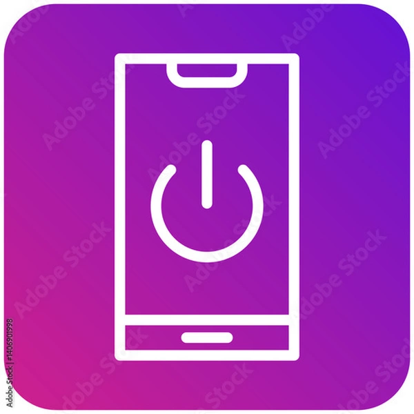 Fototapeta Power Vector Icon Design Illustration