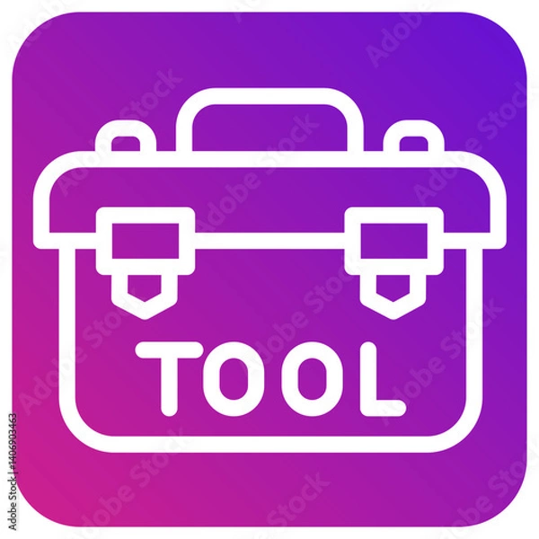 Fototapeta Toolbox Vector Icon Design Illustration