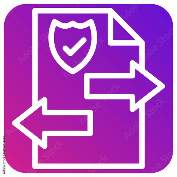Fototapeta File transfer Vector Icon Design Illustration
