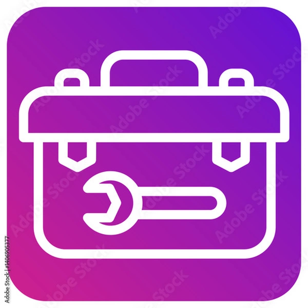 Fototapeta Toolbox Vector Icon Design Illustration