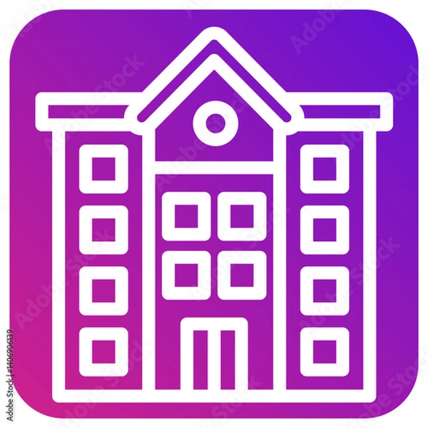 Fototapeta Building Vector Icon Design Illustration