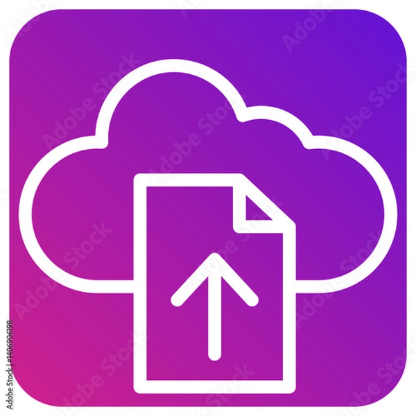 Fototapeta File upload Vector Icon Design Illustration