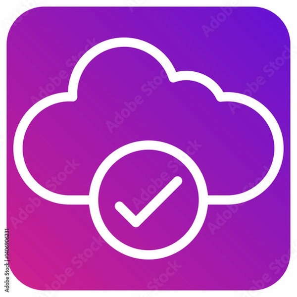 Fototapeta Check Vector Icon Design Illustration