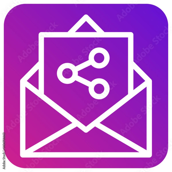 Fototapeta Share Vector Icon Design Illustration