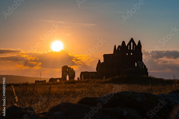 Obraz Whitby Abbey at sunset