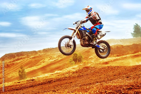 Obraz motocross competitions on the track