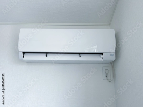 Fototapeta 設置されたエアコン　室内機