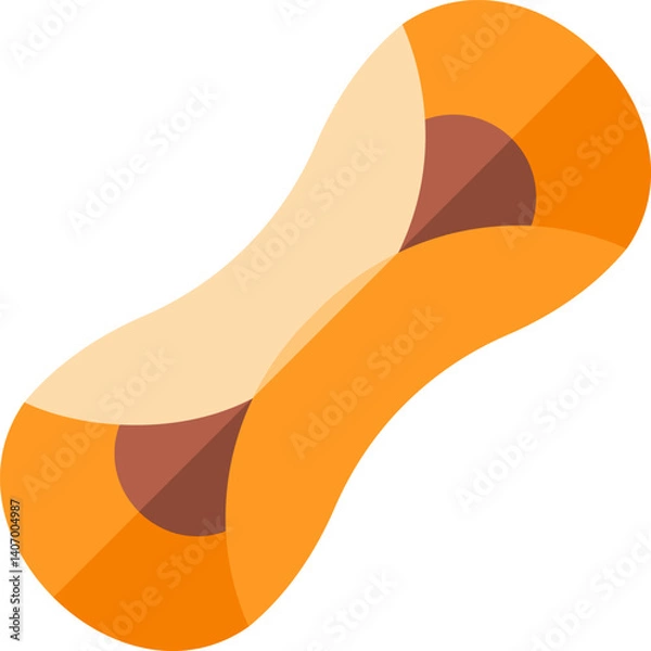 Fototapeta cannoli Illustration on a white background     