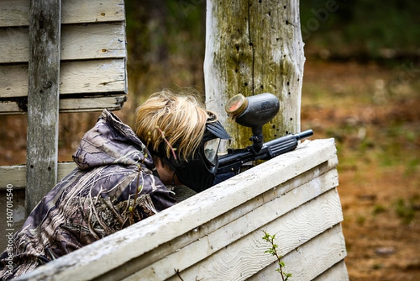 Obraz Paintball Players