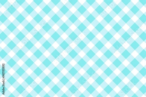 Obraz Light Blue Gingham Pattern (1)