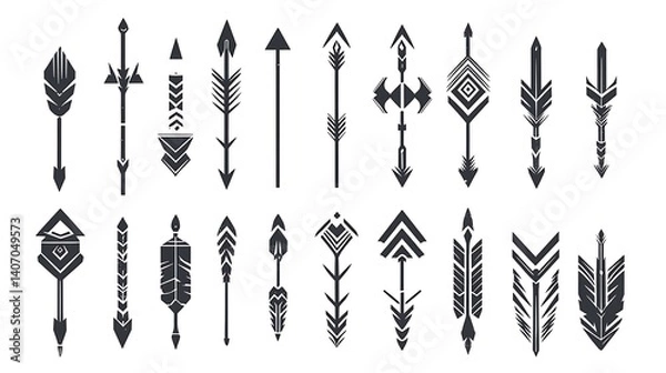 Fototapeta Tribal Arrowhead Designs