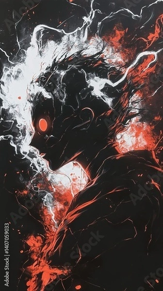 Obraz Dark Powerful Figure