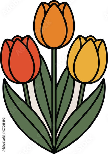 Obraz bouquet of tulips