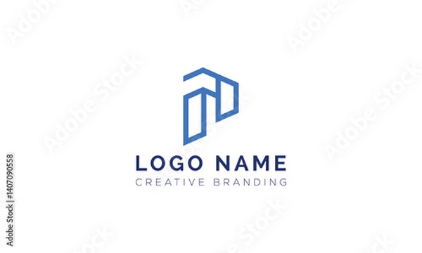 Fototapeta Minimalist P Logo for Branding and Identity.