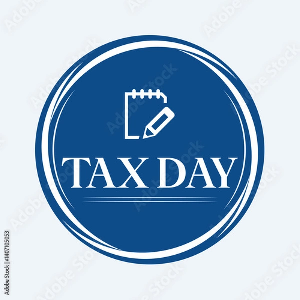 Obraz "Tax Day - Modern Typography Design for Elegant & Stylish Lettering (Vector)"