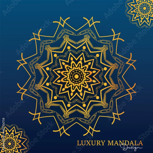 Fototapeta Elegance in every line, symmetry in every story. Presenting a luxury mandala – where art meets opulence