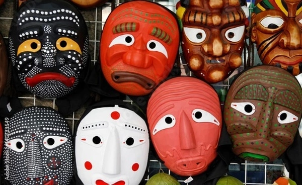 Obraz Korean traditional masks
