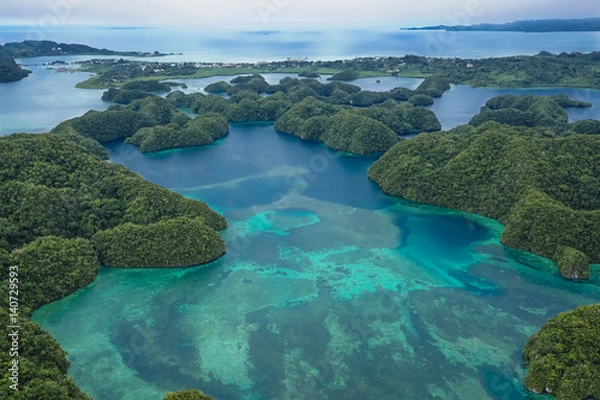 Obraz Palau viewed from the sky