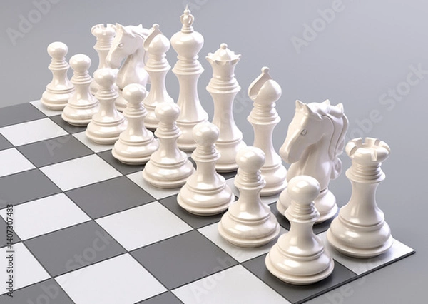 Obraz Chess Board Setup