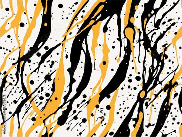 Fototapeta Abstract art background. Colored oil paint, acrylic painting. Original oil painting on canvas. Spots, drops, smears and splashes of paint. Color modern texture. Vector illustration.