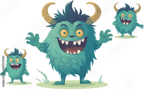 Obraz Monster cute mascot