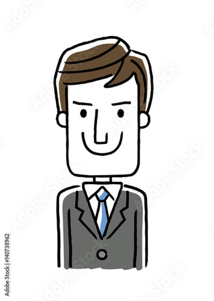 Fototapeta 男性ビジネスマン：ポーズ