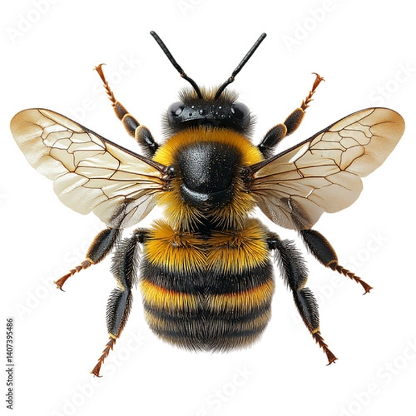 Obraz bee on a transparent background 