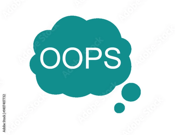 Fototapeta OOPS