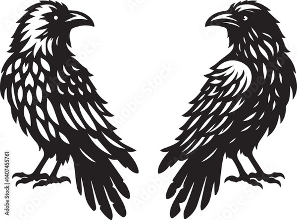 Obraz animal design set silhouette victor isolated on the white background.