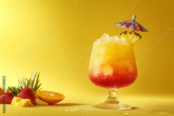 Obraz cocktail with fruits