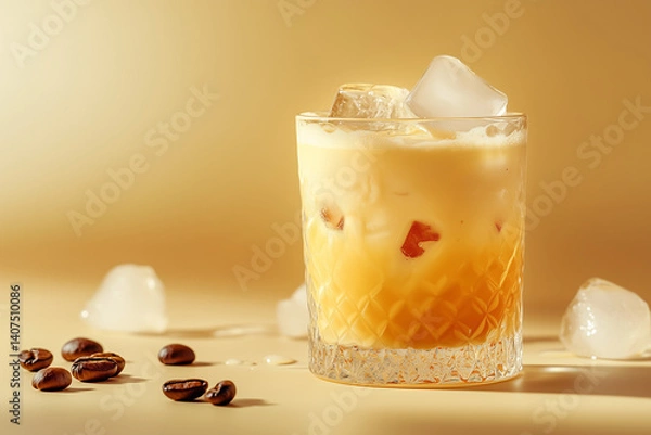 Obraz creamy cocktail with lots of ice