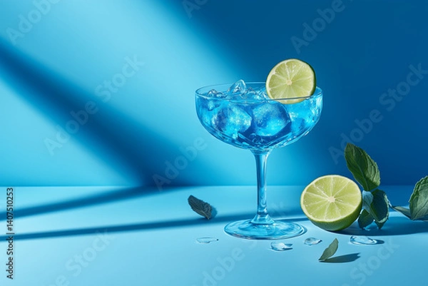 Fototapeta martini with lime
