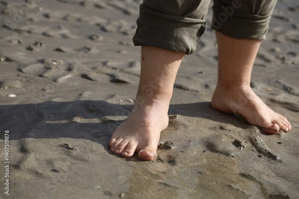 Obraz Füße im Watt