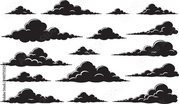 Obraz Minimal Cloud Icon Isolated on White Background