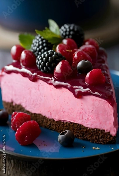 Obraz cheesecake with berries