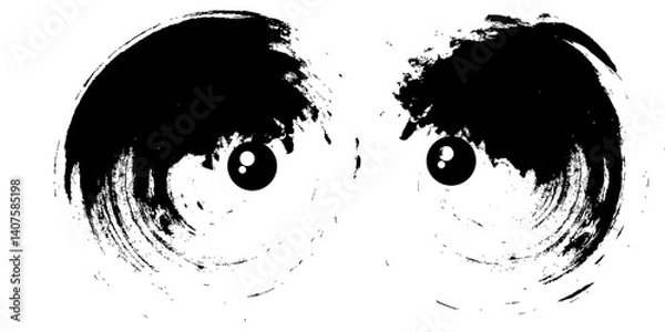 Fototapeta Round brush strokes vector. Painted rounds collection. Grunge text boxes or textured backgrounds