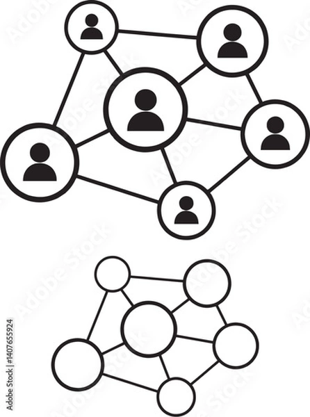 Obraz social network connection