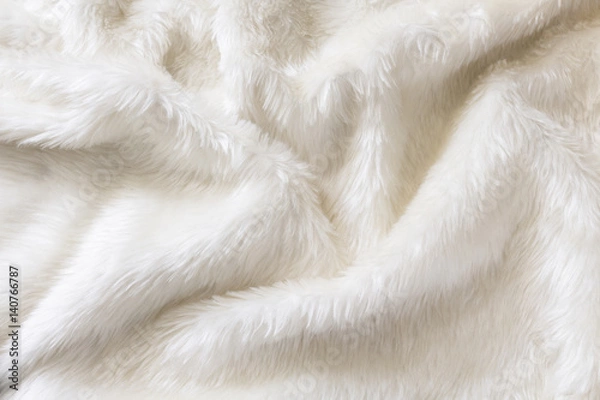 Obraz White fur background