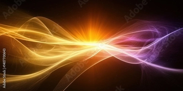 Fototapeta Abstract energy waves