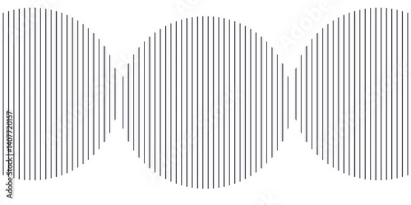 Fototapeta Vector white glowing geometric lines on gray background. Modern shiny blue circle lines illustration